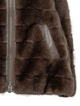 PINKO - Gilet Glossinia con Cappuccio - Marrone - LIDIASHOPPING® - Official Website