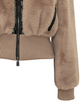 PINKO - Bagles Hooded Bomber Jacket - Beige - LIDIASHOPPING® - Official Website