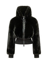 PINKO - Bagles Aspen Bomber Jacket with Hood - Black - LIDIASHOPPING® - Official Website