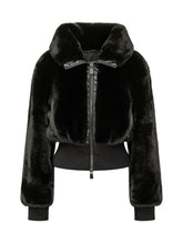 PINKO - Bagles Aspen Bomber Jacket with Hood - Black - LIDIASHOPPING® - Official Website