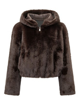 PINKO - Giacca Gasteria Corta con Cappuccio - Marrone - LIDIASHOPPING® - Official Website