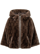 PINKO - Cadetia Aspen Cape with Hood - Brown - LIDIASHOPPING® - Official Website
