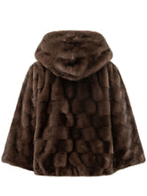 PINKO - Cadetia Aspen Cape with Hood - Brown - LIDIASHOPPING® - Official Website