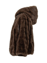 PINKO - Cadetia Aspen Cape with Hood - Brown - LIDIASHOPPING® - Official Website