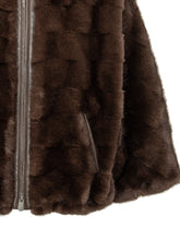 PINKO - Cadetia Aspen Cape with Hood - Brown - LIDIASHOPPING® - Official Website