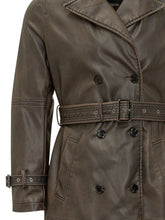 PINKO - Trench Tamerice Lungo con Cintura - Marrone - LIDIASHOPPING® - Official Website