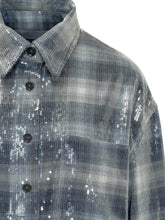 PINKO - Orchidea Overshirt Check con Paillettes - Blu - LIDIASHOPPING® - Official Website