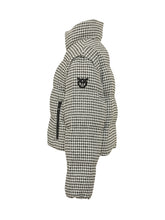 PINKO - Piumino Daboecia a Pied de Poule - Nero - LIDIASHOPPING® - Official Website