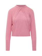 PINKO - Tallin Cardigan with Asymmetric Fastening - Pink - LIDIASHOPPING® - Official Website