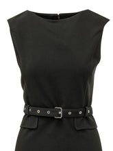 PINKO - Abito Acalypha Midi con Cintura - Nero - LIDIASHOPPING® - Official Website