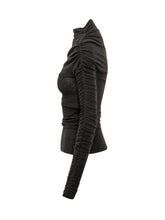 PINKO - Top Loto con Drappeggio Asimmetrico - Nero - LIDIASHOPPING® - Official Website