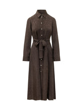 PINKO - Agatea Shirt Dress - Brown - LIDIASHOPPING® - Official Website