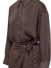 PINKO - Abito Asfodelo con Colletto a Punta - Marrone - LIDIASHOPPING® - Official Website