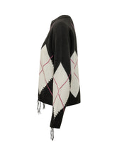 PINKO - Berna Maglia con Motivo Argyle - Nero - LIDIASHOPPING® - Official Website