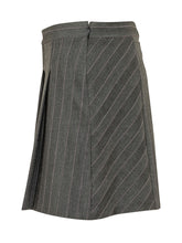 PINKO - Giunco Striped Mini Skirt - Grey - LIDIASHOPPING® - Official Website