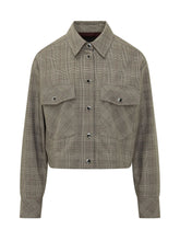 PINKO - Oncidium Checked Overshirt - Beige - LIDIASHOPPING® - Official Website