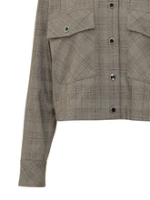 PINKO - Oncidium Checked Overshirt - Beige - LIDIASHOPPING® - Official Website