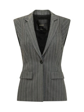 PINKO - Gilet Blazer Genista Gessato - Grigio - LIDIASHOPPING® - Official Website