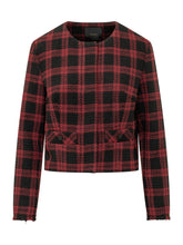 PINKO - Geum Giacca Check Cropped - Nero - LIDIASHOPPING® - Official Website