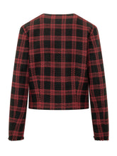 PINKO - Geum Giacca Check Cropped - Nero - LIDIASHOPPING® - Official Website