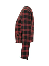 PINKO - Geum Giacca Check Cropped - Nero - LIDIASHOPPING® - Official Website
