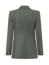 PINKO - Blazer Hibiscus Doppiopetto - Grigio - LIDIASHOPPING® - Official Website