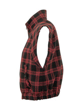PINKO - Handel Gilet Check con Zip - Nero - LIDIASHOPPING® - Official Website