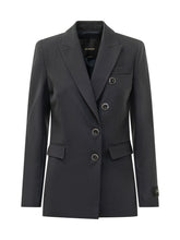 PINKO - New Amalfi Blazer with Lapels - Blue - LIDIASHOPPING® - Official Website
