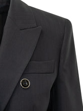 PINKO - New Amalfi Blazer with Lapels - Blue - LIDIASHOPPING® - Official Website