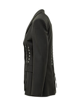 PINKO - Blazer Hummer con Dettagli Intrecciati - Nero - LIDIASHOPPING® - Official Website