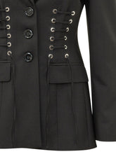 PINKO - Blazer Hummer con Dettagli Intrecciati - Nero - LIDIASHOPPING® - Official Website