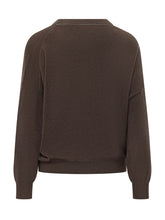 BRUNELLO CUCINELLI - Maglia Girocollo a Maniche Lunghe - Marrone - LIDIASHOPPING® - Official Website