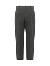 BRUNELLO CUCINELLI - Pantaloni con Pinces e Piega Centrale - Grigio - LIDIASHOPPING® - Official Website