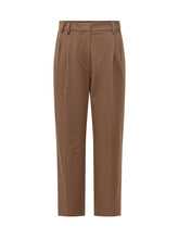 BRUNELLO CUCINELLI - Pantaloni Ampi con Vita Elasticizzata - Marrone - LIDIASHOPPING® - Official Website