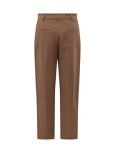 BRUNELLO CUCINELLI - Pantaloni Ampi con Vita Elasticizzata - Marrone - LIDIASHOPPING® - Official Website