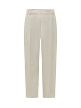 BRUNELLO CUCINELLI - Pantaloni con Pieghe Sagomate - Bianco - LIDIASHOPPING® - Official Website