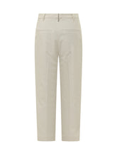 BRUNELLO CUCINELLI - Pantaloni con Pieghe Sagomate - Bianco - LIDIASHOPPING® - Official Website