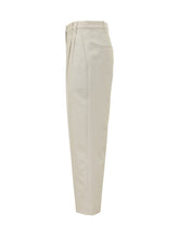 BRUNELLO CUCINELLI - Pantaloni con Pieghe Sagomate - Bianco - LIDIASHOPPING® - Official Website