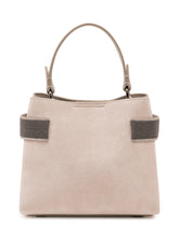 BRUNELLO CUCINELLI - Borsa con Manico e Fasce Laterali - Grigio - LIDIASHOPPING® - Official Website