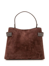BRUNELLO CUCINELLI - Shopper Softy Velour - Marrone - LIDIASHOPPING® - Official Website