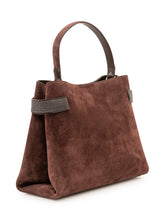 BRUNELLO CUCINELLI - Shopper Softy Velour - Marrone - LIDIASHOPPING® - Official Website
