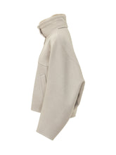 BRUNELLO CUCINELLI - Cropped Jacket with High Collar - White - LIDIASHOPPING® - Official Website