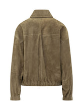 BRUNELLO CUCINELLI - Jacket with Gathered Hem - Green - LIDIASHOPPING® - Official Website