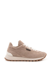 BRUNELLO CUCINELLI - Low Top Sneaker with Stitched Panels - Grey - LIDIASHOPPING® - Official Website