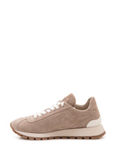 BRUNELLO CUCINELLI - Low Top Sneaker with Stitched Panels - Grey - LIDIASHOPPING® - Official Website