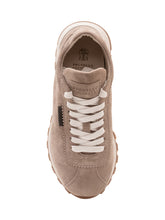 BRUNELLO CUCINELLI - Low Top Sneaker with Stitched Panels - Grey - LIDIASHOPPING® - Official Website