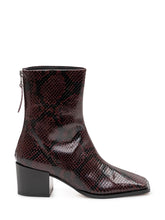 AEYDE - Stivaletto Amina con Motivo Rettile - Rosso - LIDIASHOPPING® - Official Website