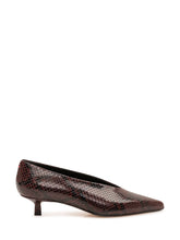 AEYDE - Décolleté Clara con Stampa Serpente - Rosso - LIDIASHOPPING® - Official Website