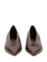 AEYDE - Décolleté Clara con Stampa Serpente - Rosso - LIDIASHOPPING® - Official Website