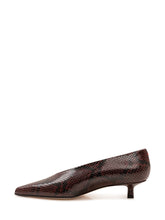 AEYDE - Décolleté Clara con Stampa Serpente - Rosso - LIDIASHOPPING® - Official Website